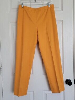 VTG Carlisle Straight-Leg Trouser Pants in Creamsicle Orange Preppy